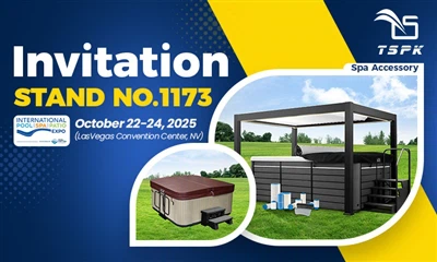 TSPK Spa Accessories заема централно място на International Pool Spa Patio Ex...